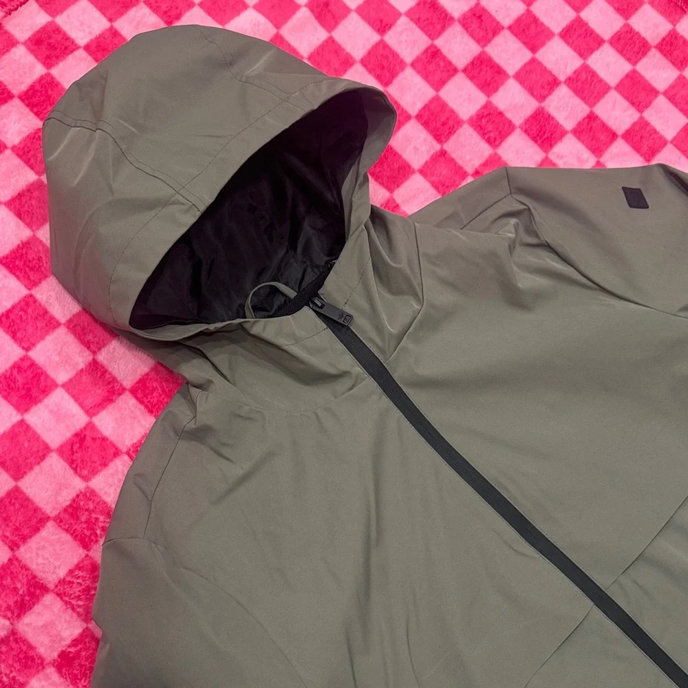 Dockers Olive Green Hooded Raincoat - Picture 3 of 8